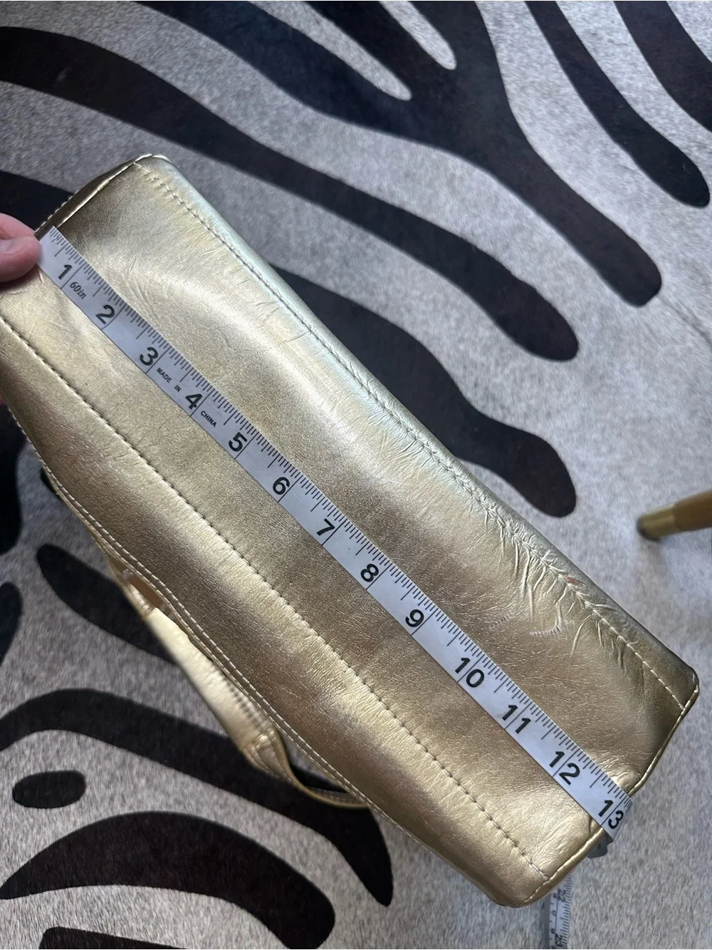 Vintage Coach Gold Patchwork Shoulder Bag
